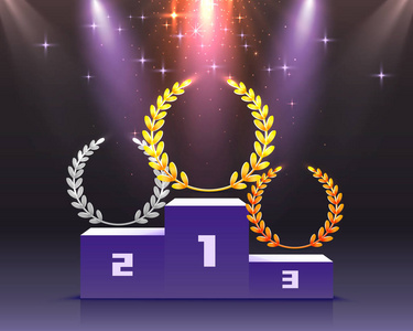 颁奖典礼与舞台登上领奖台现场照片