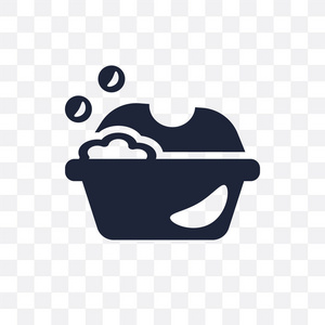 向量铁水图m洗衣服透明图标.清洗衣服符号设计从清洁收藏.