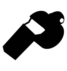 运动用口哨, 字形图标矢量照片