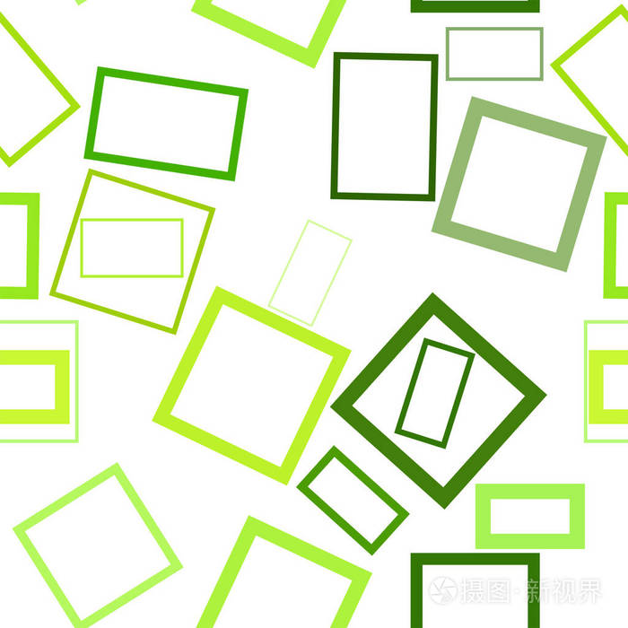 方形长方形抽象几何背景图案的无缝形状矢量插图图形