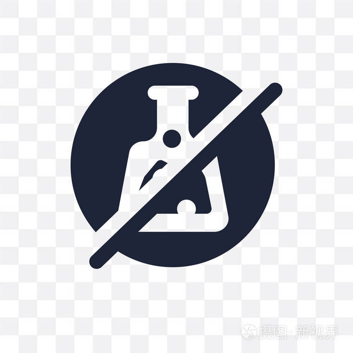 防腐剂透明图标从清洁收藏的防腐剂符号设计简单的元素向量例证在透明