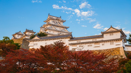 在日本兵库县姬路城堡