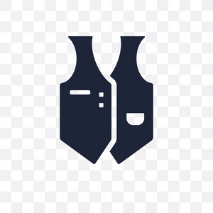 从服装收藏的马甲符号设计.简单的元素向量例证在透明背景照片