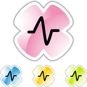 心脏监视器 web 图标