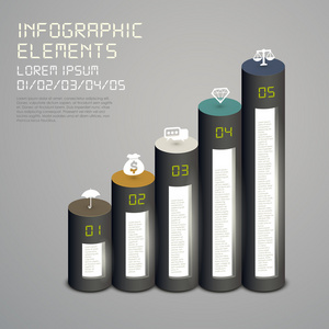 圆柱流图表图表元素