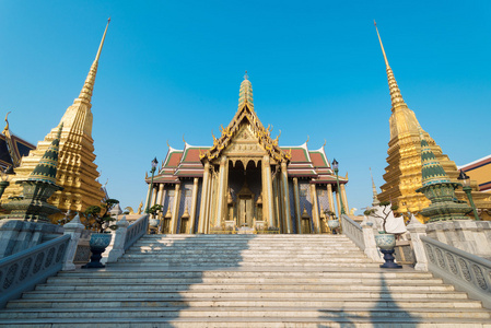 翡翠的佛寺，泰国曼谷 Phra 缴