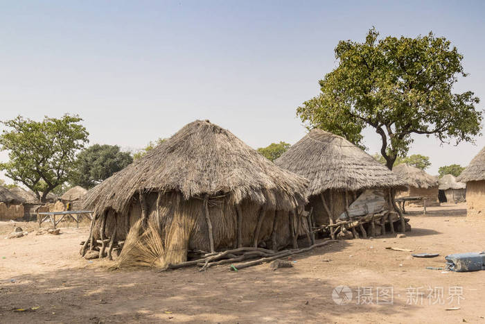 典型的非洲村在加纳