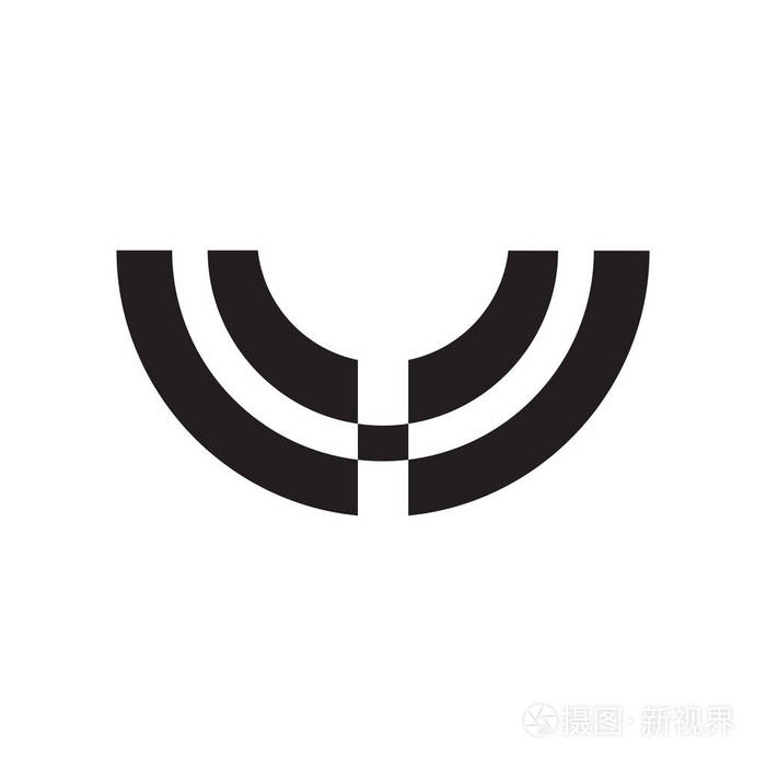 半圆图标矢量隔离在白色背景为您的web和移动应用程序设计半圆徽标