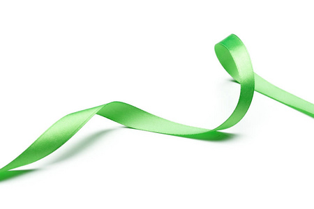 孤立在白色背景上的情人节丝带图片