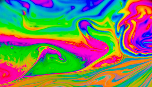彩虹的颜色由肥皂泡沫，或油使可用于背景