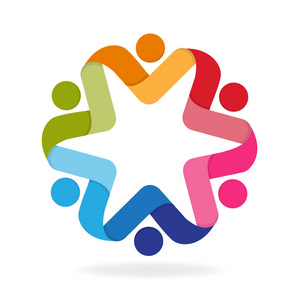 标志设计团队社会人团队合作向量图像 id 商业品牌标识图标照片