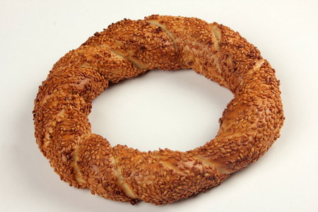 芝麻百吉饼图片