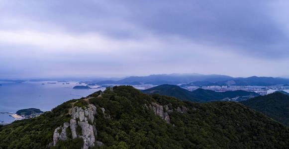 Yeondaebong, 韩国釜山最高的空中拍摄