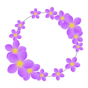紫色花瓣帧
