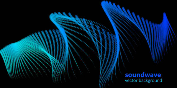 科技感渐变声波韵律元素图片
