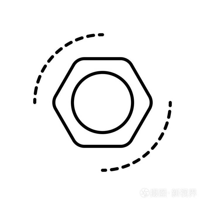 设置图标矢量符号和符号在白色背景下隔离, 设置徽标概念插画-正版