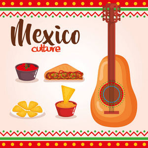 美味的墨西哥美食图标图片
