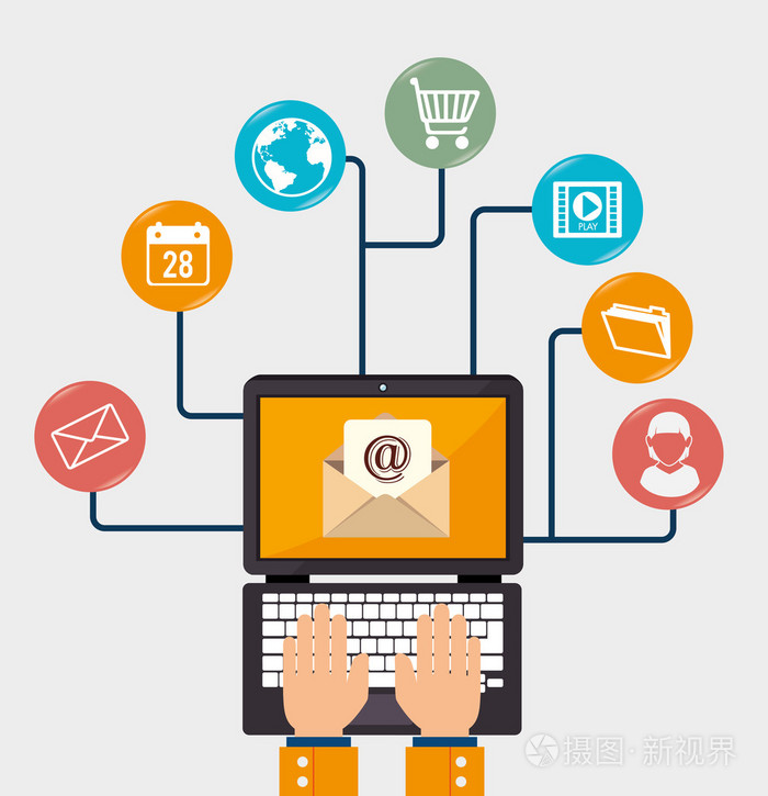 市场营销设计插图