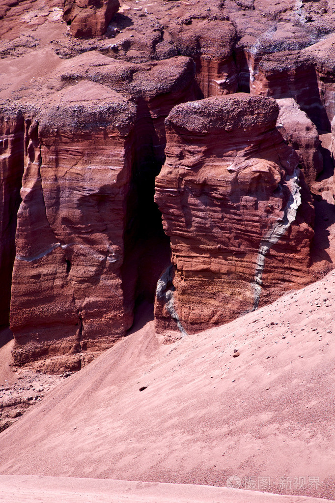 在西班牙的山线从非洲视图