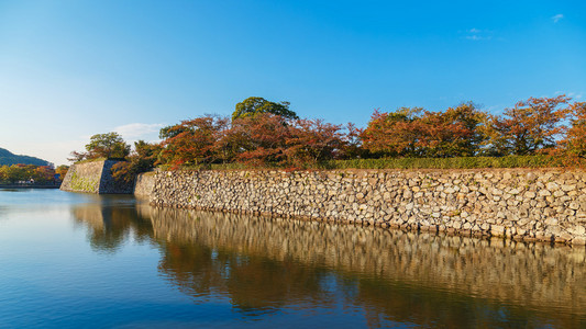 在日本兵库县姬路城堡