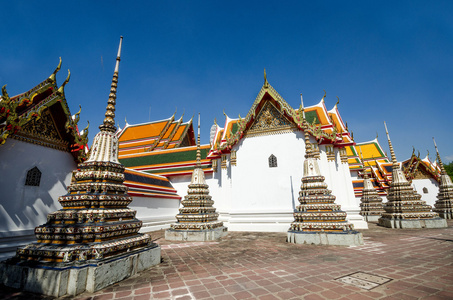 佛寺，或扫管笏 Phra Chetuphon 寺的宝塔。曼谷泰国