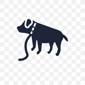 拳击手狗透明图标。拳击手狗的符号设计从狗收藏。简单的元素向量例证在透明背景