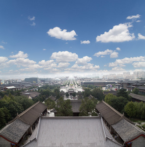 中国陕西省西安仙西安 城市景观