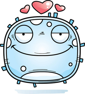 爱血液白细胞的卡通插图照片