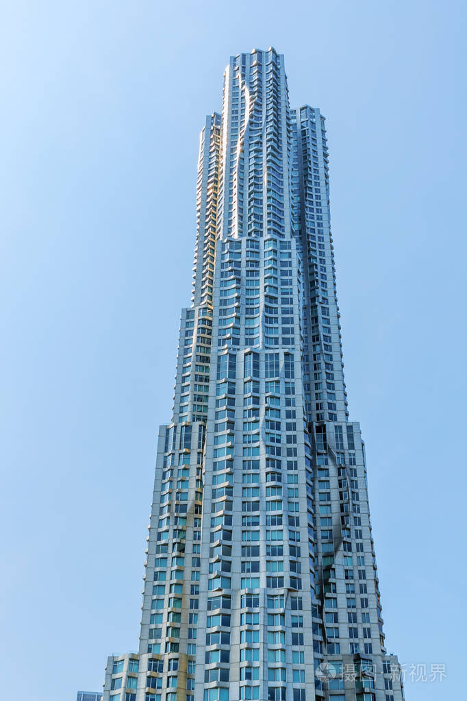 美国纽约曼哈顿天空背景摩天大楼比克曼塔