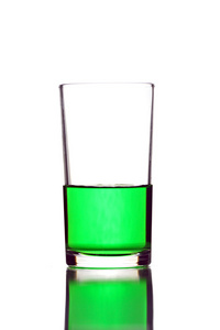 绿水在玻璃隔离