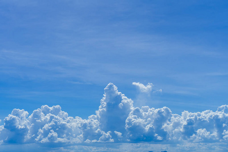 cloudscape 在蓝天上, 云上的空间