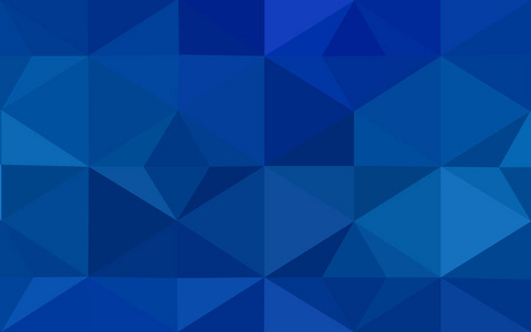 明亮的蓝色的向量低聚晶体背景。多边形设计模式。低聚插图，低多边形背景