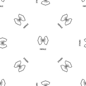 法法勒意大利面图案无缝向量图片