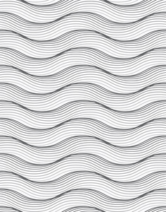 树上有许多花, 老式线条画或雕刻插图无缝多色图案与条纹.