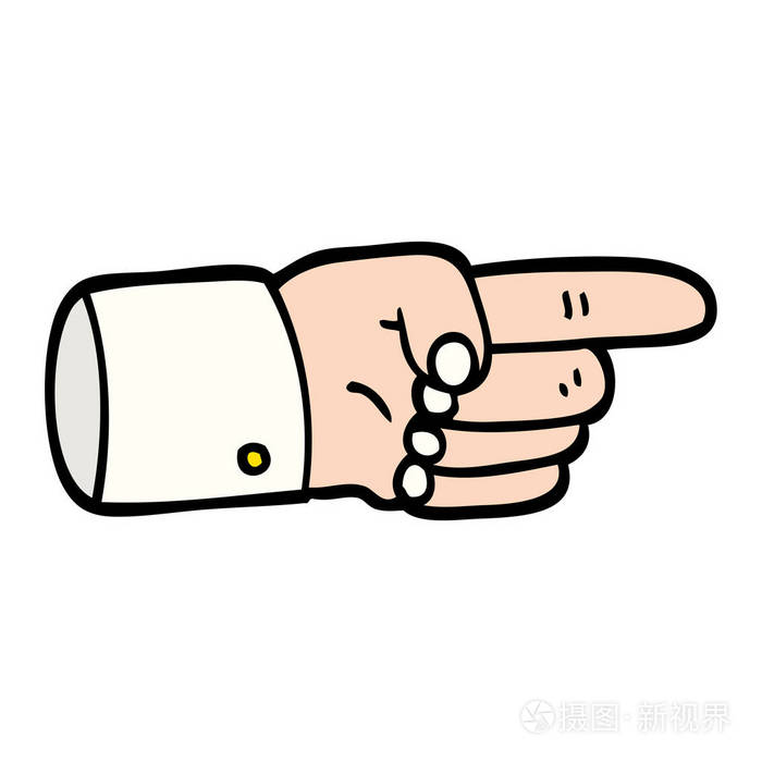 在白色背景上的指针符号插画-正版商用图片09q8uh-摄图新视界