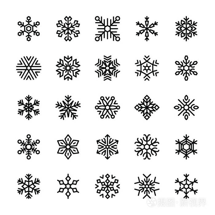 几何雪花设计包