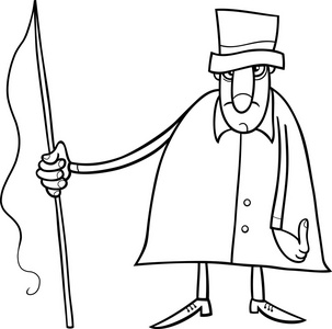 车夫字符彩页照片