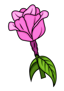粉红色艺术节日玫瑰花朵