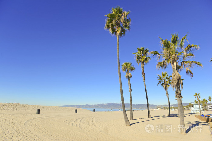 美国南加利福尼亚的海滩场景