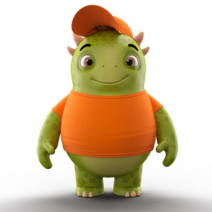 绿色恐龙怪兽照片