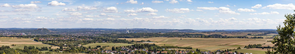 从 Saarlouis 到萨尔山谷的风景全景