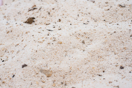 白色沙子与鹅卵石