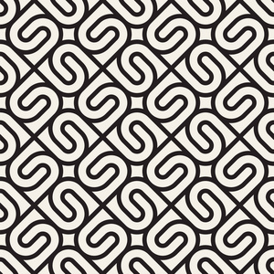 矢量无缝线拼接图案.现代时尚的抽象质感.