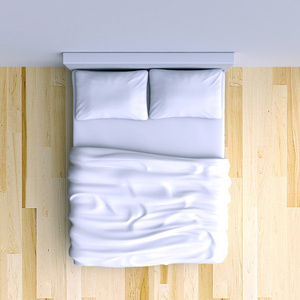 床上的枕头和毯子