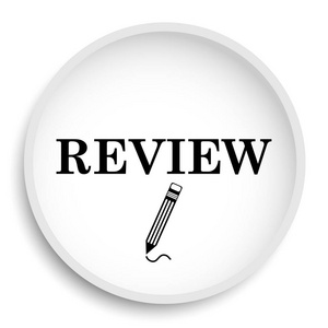 在白色背景上查看图标网站按钮图片