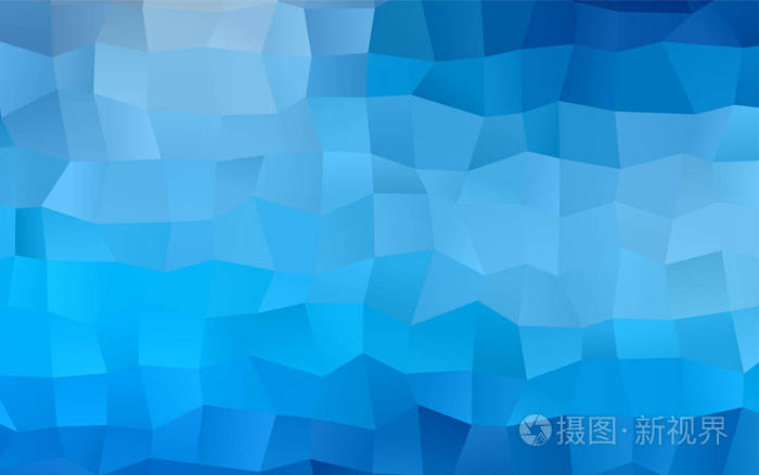 明亮的蓝色的向量模糊矩形背景在广场文风与梯度的几何背景该模式可