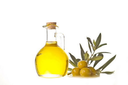 特级橄榄油瓶和橄榄