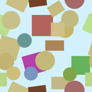 无缝抽象椭圆和方块方块的几何图案, 丰富多彩的艺术为平面设计, 目录