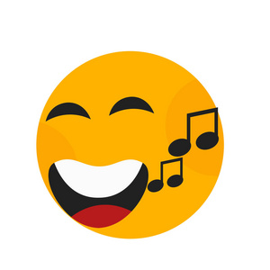 快乐的微笑图标矢量隔离在白色背景为您的 web 和移动应用程序设计