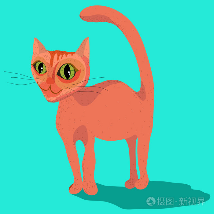 优特埃及猫的卡通风格